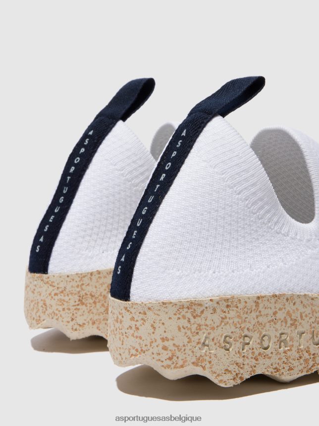 formateurs Asportuguesas entretien baskets élastiquées blanc s.café stretch femmes BXRT6Z8