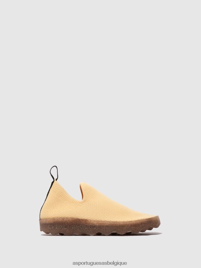 formateurs Asportuguesas entretien des baskets à enfiler crème au beurre femmes BXRT6Z17