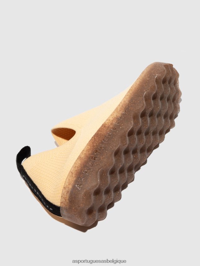 formateurs Asportuguesas entretien des baskets à enfiler crème au beurre femmes BXRT6Z17