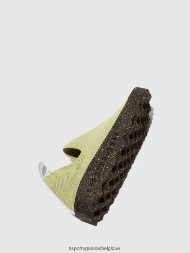 formateurs Asportuguesas entretien des baskets à enfiler kaki femmes BXRT6Z20