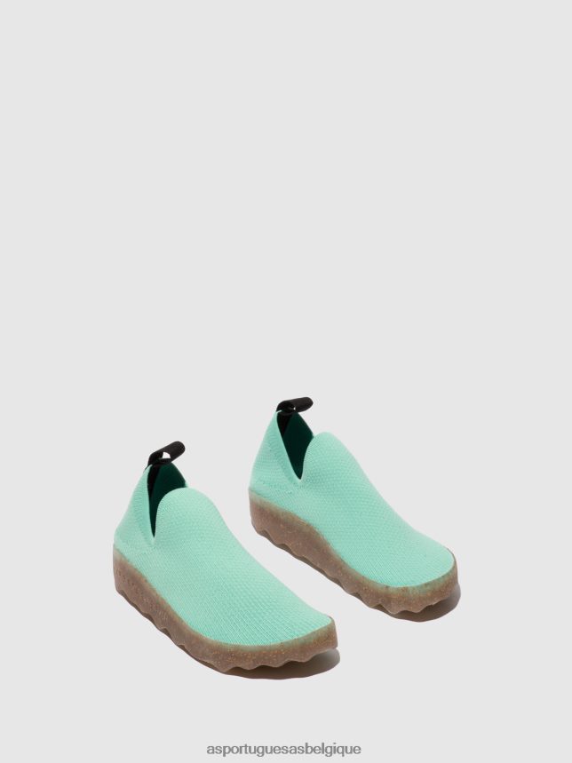 formateurs Asportuguesas entretien des baskets à enfiler menthe femmes BXRT6Z19