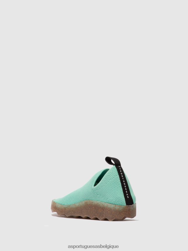 formateurs Asportuguesas entretien des baskets à enfiler menthe femmes BXRT6Z19