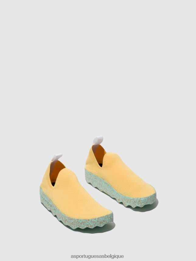 formateurs Asportuguesas entretien des baskets à enfiler r. jaune femmes BXRT6Z14