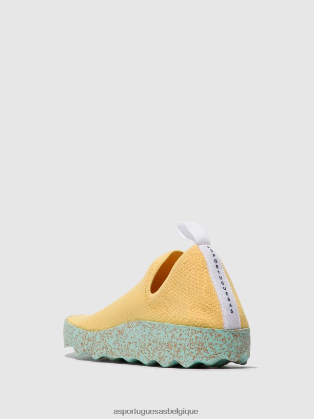 formateurs Asportuguesas entretien des baskets à enfiler r. jaune femmes BXRT6Z14