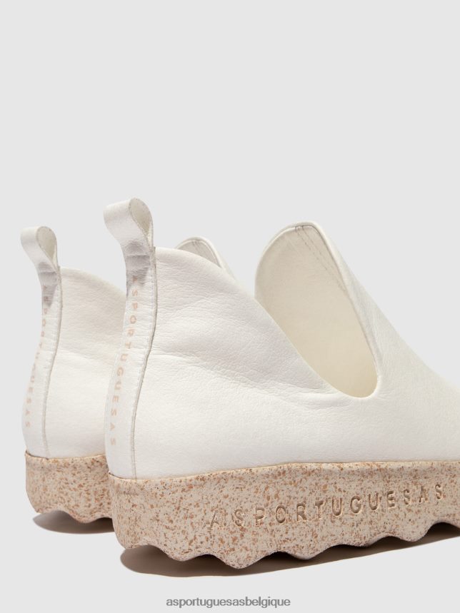 formateurs Asportuguesas ville baskets sans lacets blanc femmes BXRT6Z66