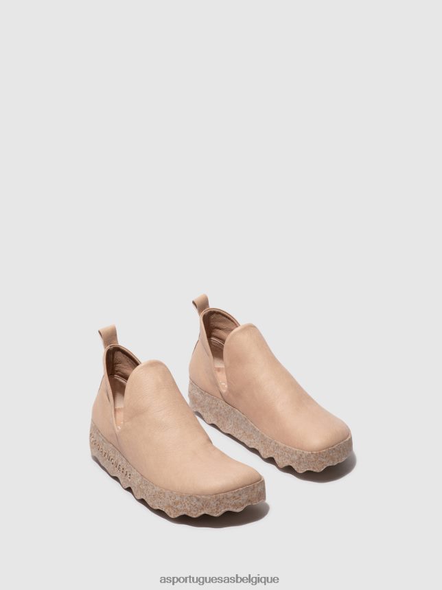 formateurs Asportuguesas ville baskets sans lacets rose bonbon femmes BXRT6Z44