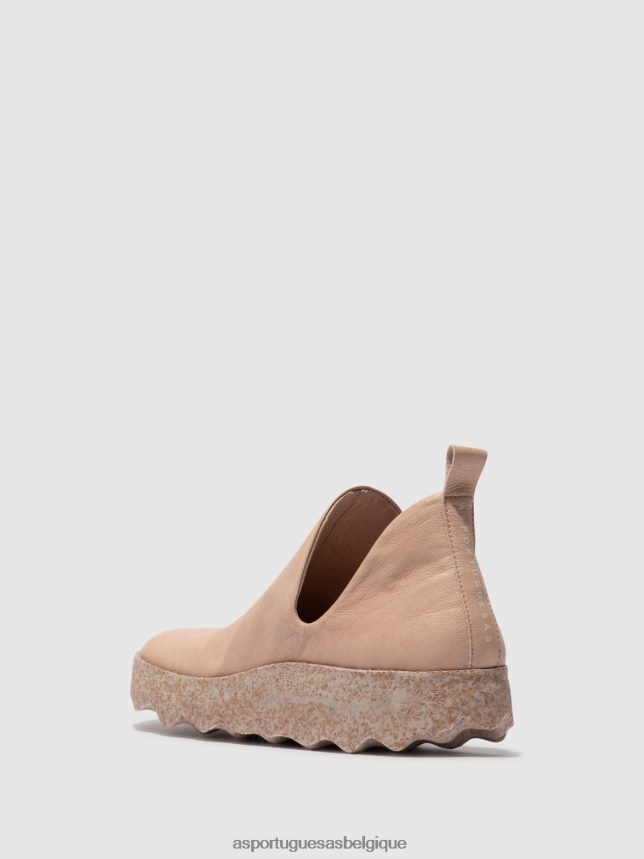 formateurs Asportuguesas ville baskets sans lacets rose bonbon femmes BXRT6Z44