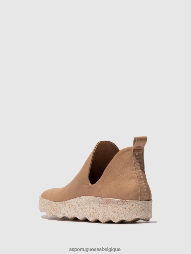 formateurs Asportuguesas ville baskets sans lacets sable femmes BXRT6Z38