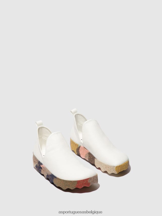 formateurs Asportuguesas ville baskets sans lacets semelle blanche & multicolore femmes BXRT6Z94