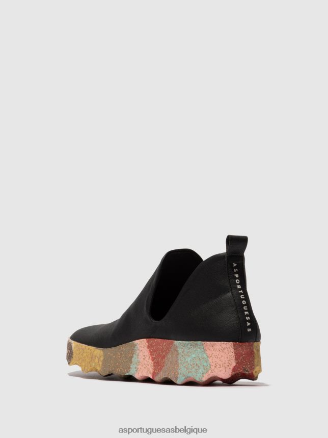 formateurs Asportuguesas ville baskets sans lacets semelle noire & multicolore femmes BXRT6Z64