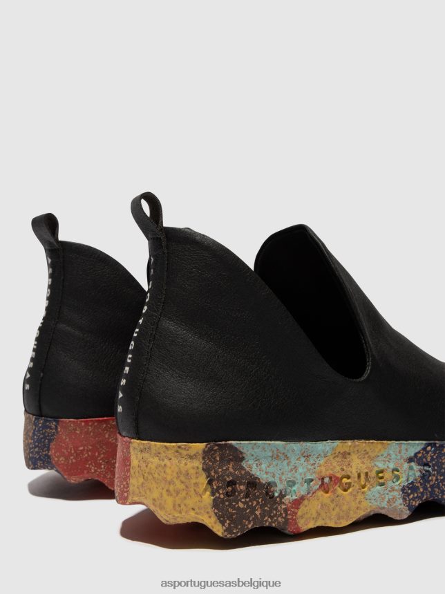 formateurs Asportuguesas ville baskets sans lacets semelle noire & multicolore femmes BXRT6Z64