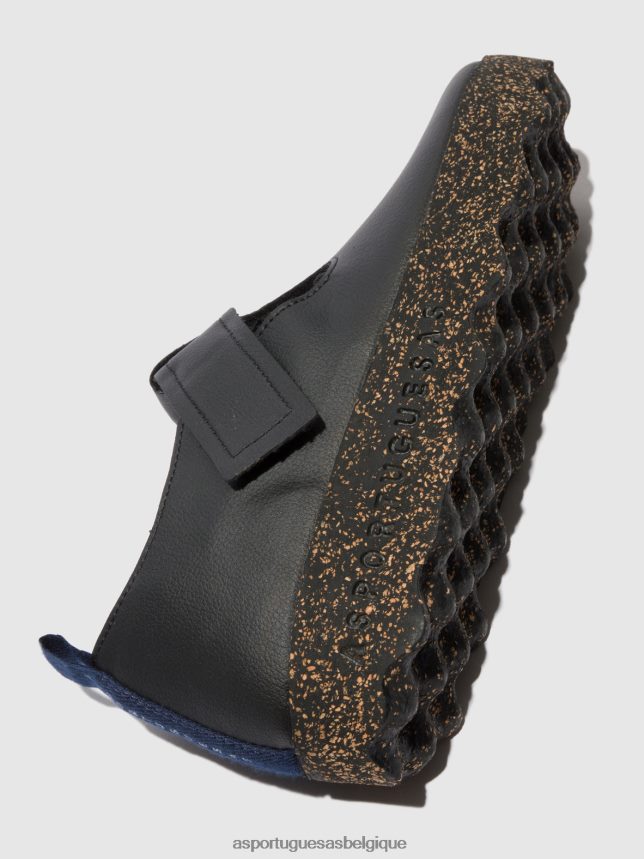 Mary Jane Asportuguesas chaussures mary jane cate cuir végétalien noir femmes BXRT6Z36