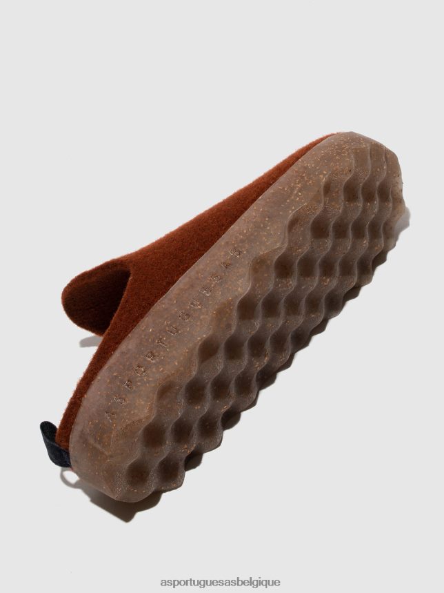 mules Asportuguesas les mules à enfiler viennent brun femmes BXRT6Z143