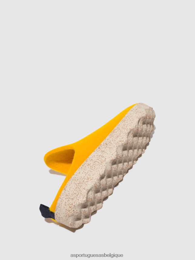 mules Asportuguesas les mules à enfiler viennent jaune femmes BXRT6Z141