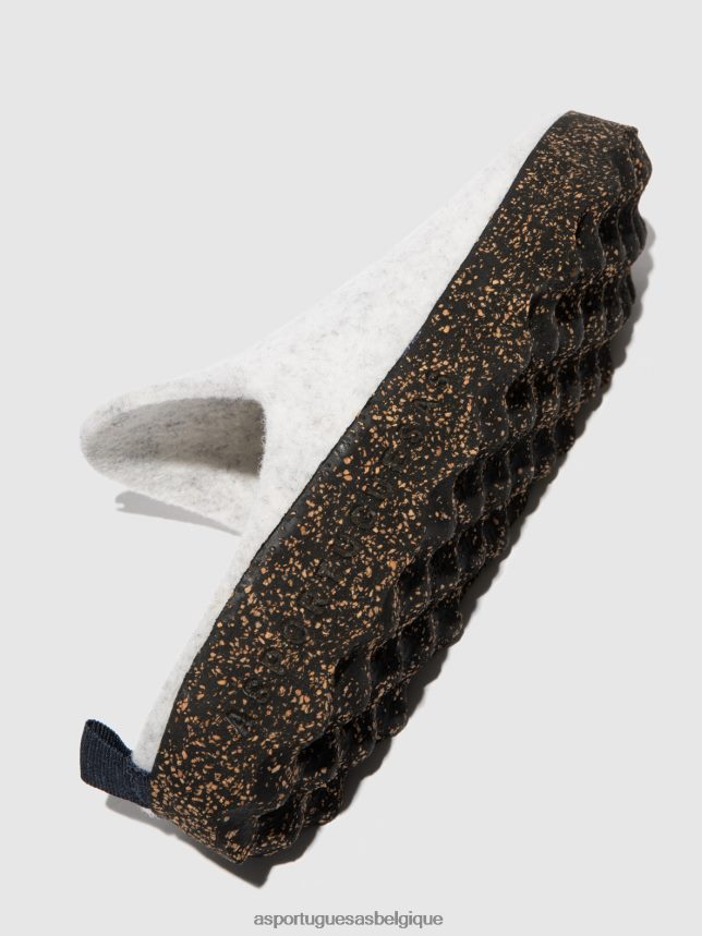 mules Asportuguesas mules à bout rond blanc femmes BXRT6Z144