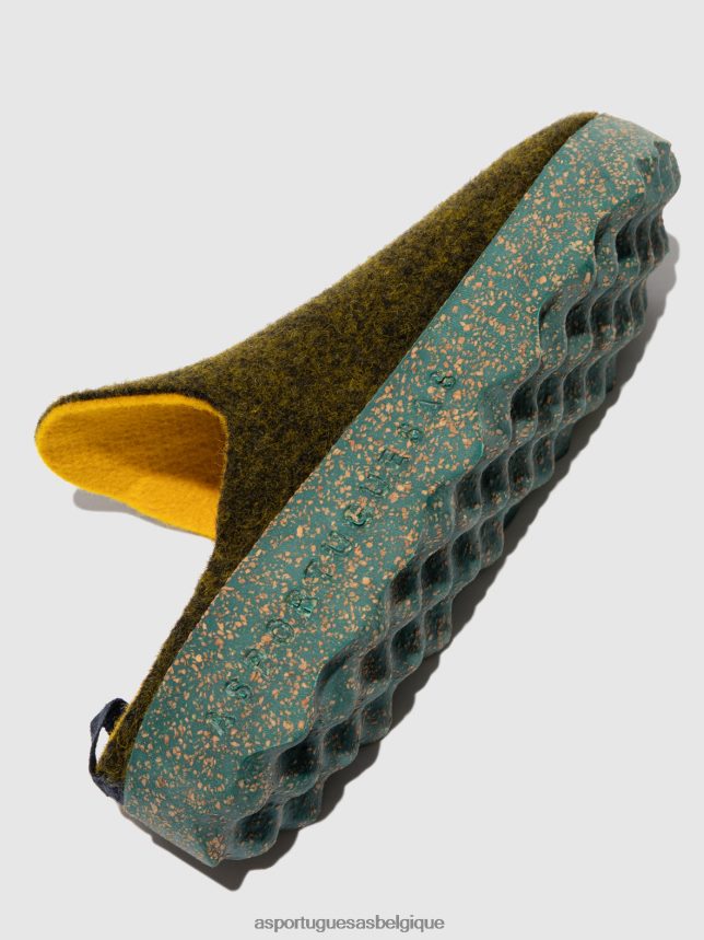 mules Asportuguesas mules à bout rond forêt femmes BXRT6Z129
