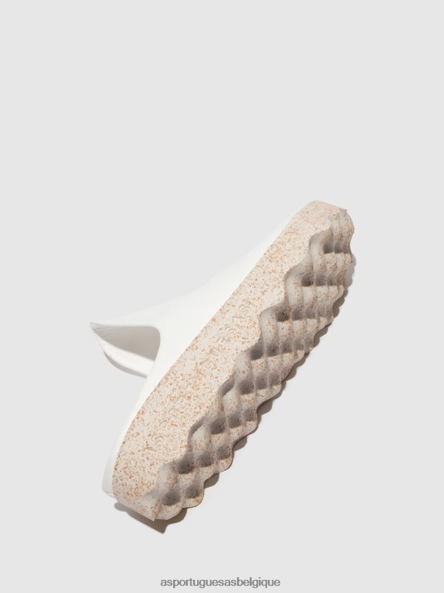 mules Asportuguesas mules à enfiler argile blanc femmes BXRT6Z137