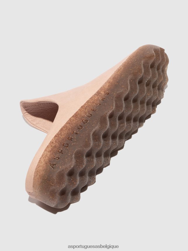 mules Asportuguesas mules à enfiler argile rose bonbon femmes BXRT6Z136