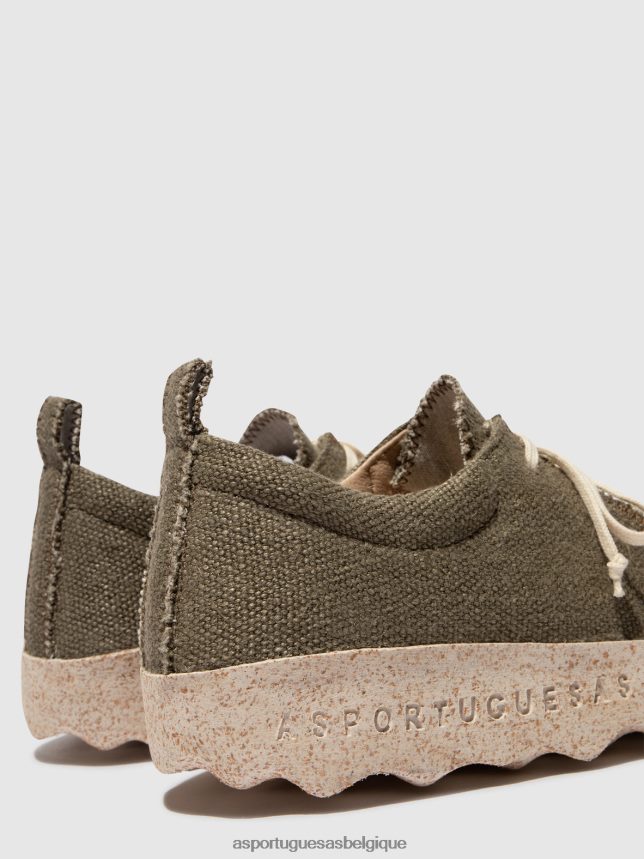 chaussures Asportuguesas chaussures à enfiler chat chanvre vert militaire Hommes BXRT6Z202