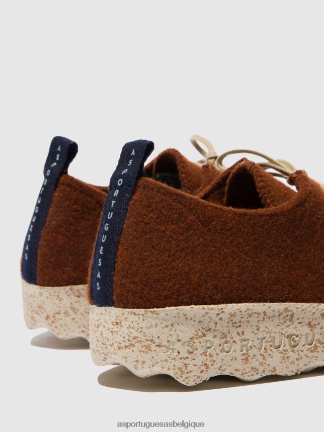 chaussures Asportuguesas chaussures à lacets chat brun Hommes BXRT6Z206