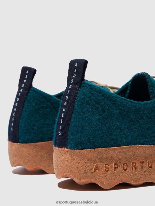 chaussures Asportuguesas chaussures à lacets chat paon bleu Hommes BXRT6Z199