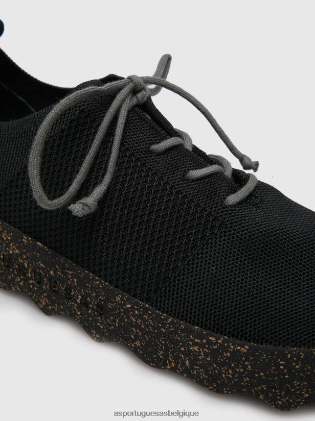 formateurs Asportuguesas code des baskets à lacets noir Hommes BXRT6Z188