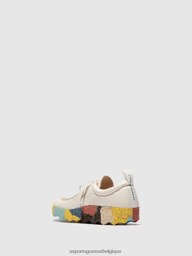 formateurs Asportuguesas discuter avec des baskets à lacets pinatex naturel Hommes BXRT6Z200