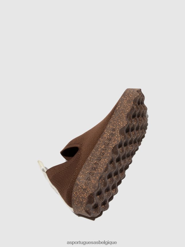 formateurs Asportuguesas entretien des baskets à enfiler brun Hommes BXRT6Z192