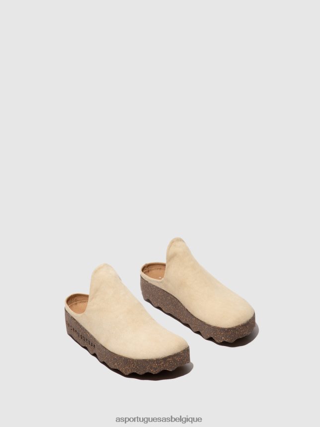 mules Asportuguesas mules à enfiler argile beige (daim) Hommes BXRT6Z214