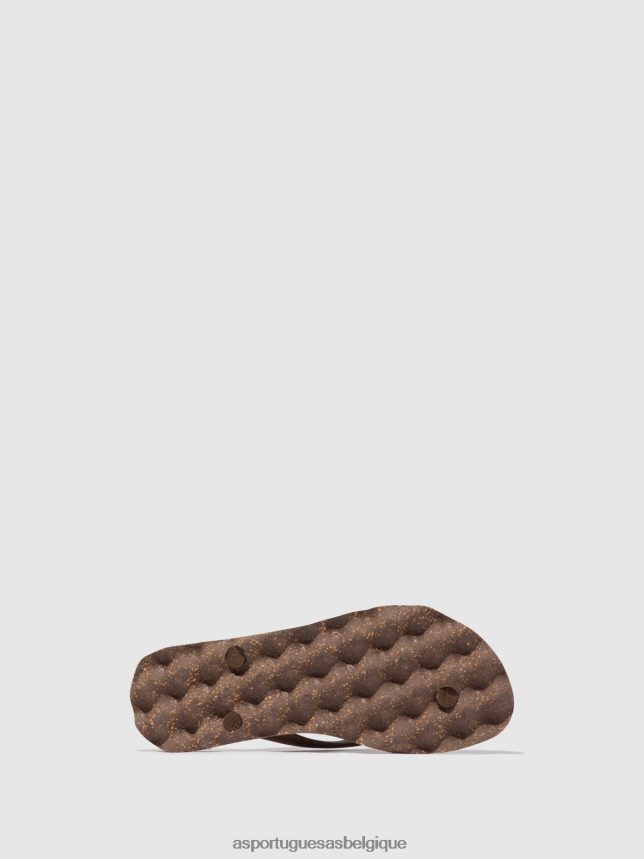 tongs Asportuguesas base de tongs de plage bracelet marron et marron Hommes BXRT6Z170