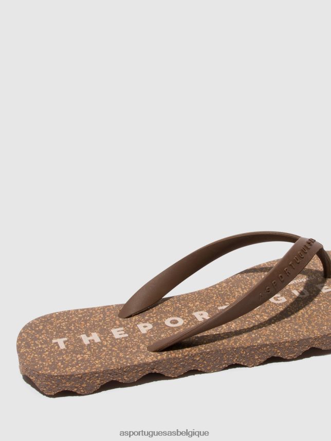 tongs Asportuguesas base de tongs de plage bracelet marron et marron Hommes BXRT6Z170