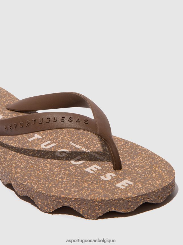 tongs Asportuguesas base de tongs de plage bracelet marron et marron Hommes BXRT6Z170