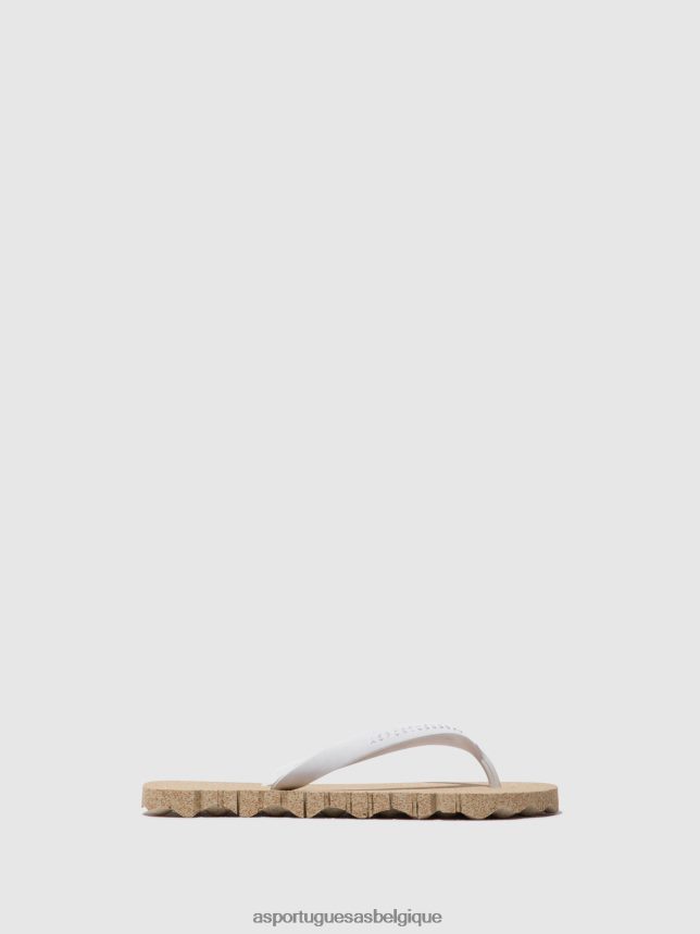 tongs Asportuguesas tongs de plage cahoteuses bracelet naturel et blanc Hommes BXRT6Z178