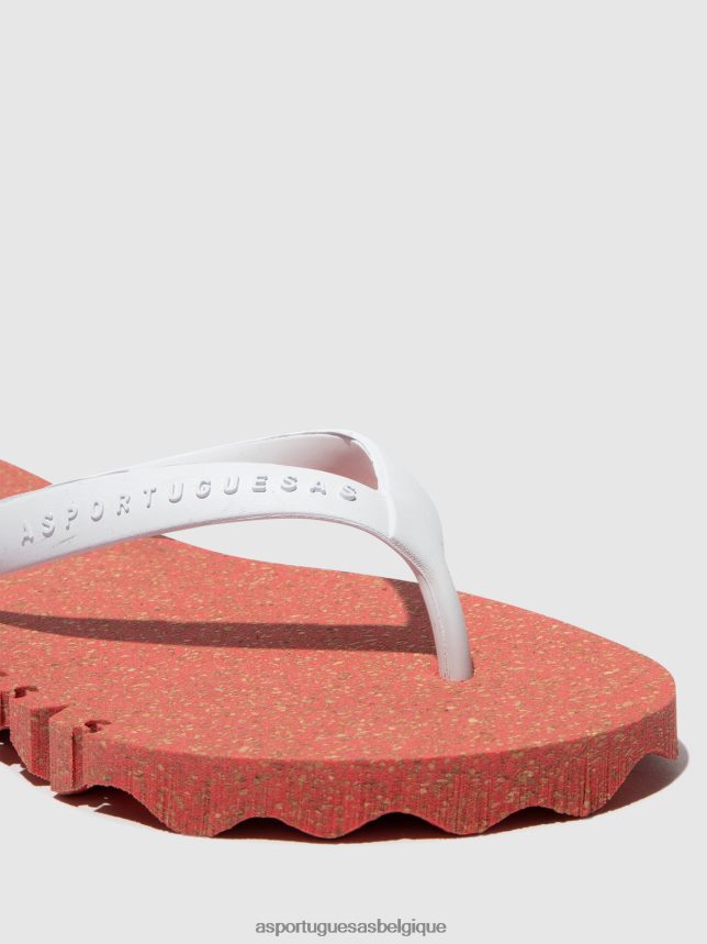 tongs Asportuguesas tongs de plage cahoteuses bracelet rouge et blanc Hommes BXRT6Z183